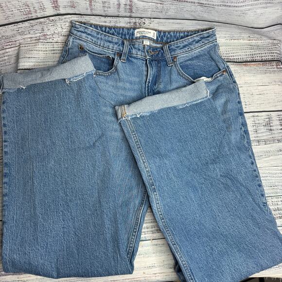 Abercrombie & Fitch Curve Love High Rise 90s Relaxed Jean 10XL - Picture 6 of 6